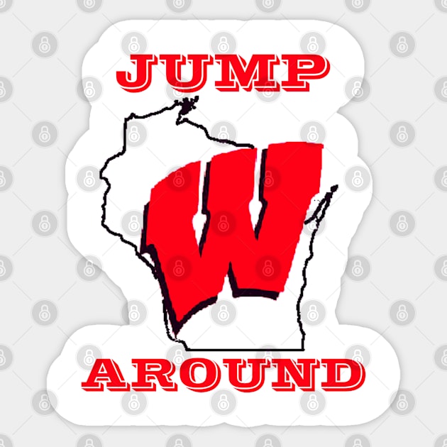 Jump Around Sticker by Bourbon Sunsets